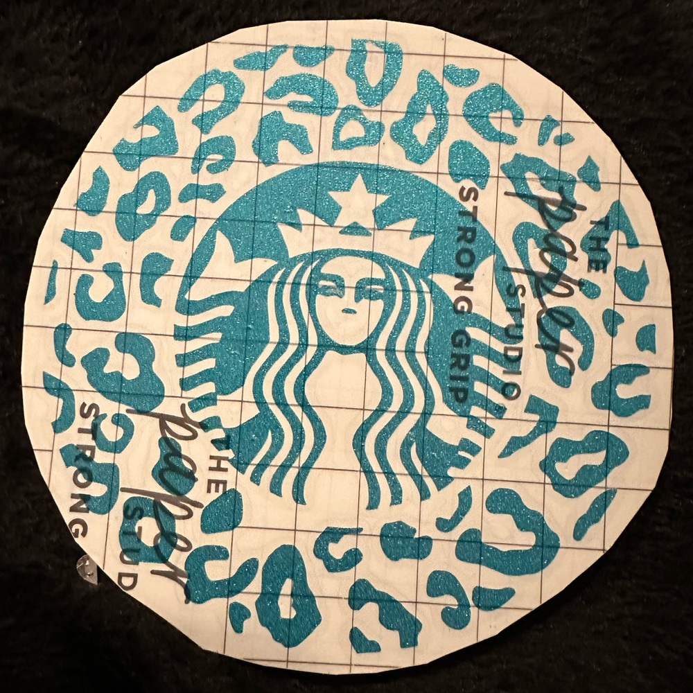 Starbucks Logo Leopard Print Decal Sticker